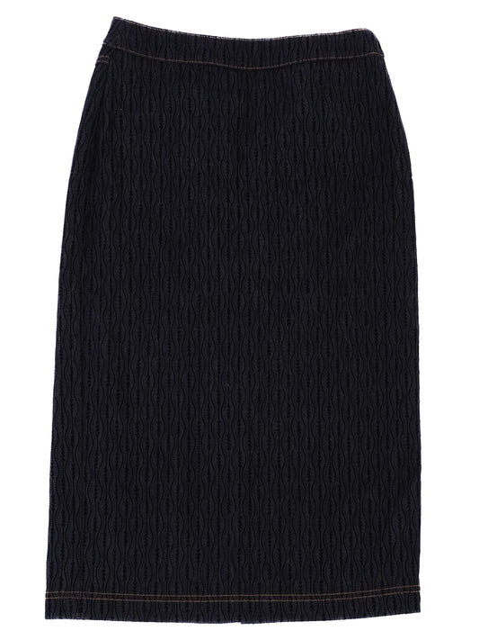 Excellent Fendi Blue Cotton Women's Skirt Size S with Logo