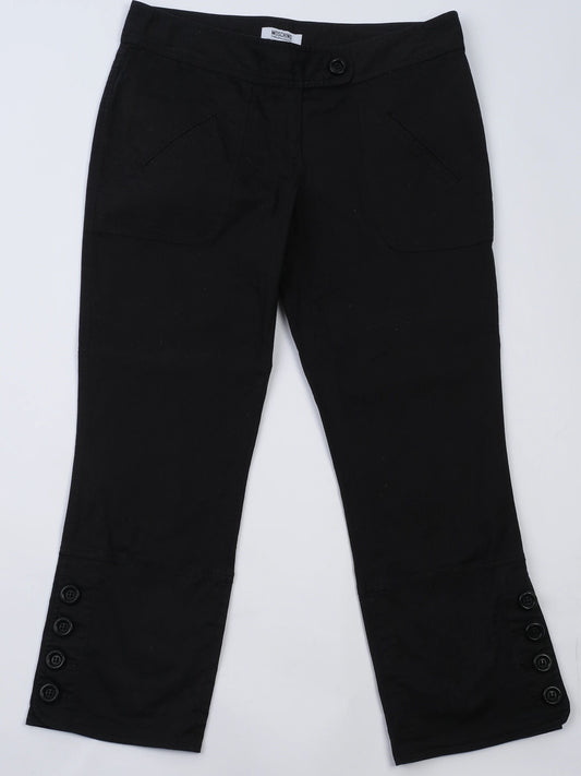 Excellent Moschino Cheap and Chic Black Cotton Pants Size M