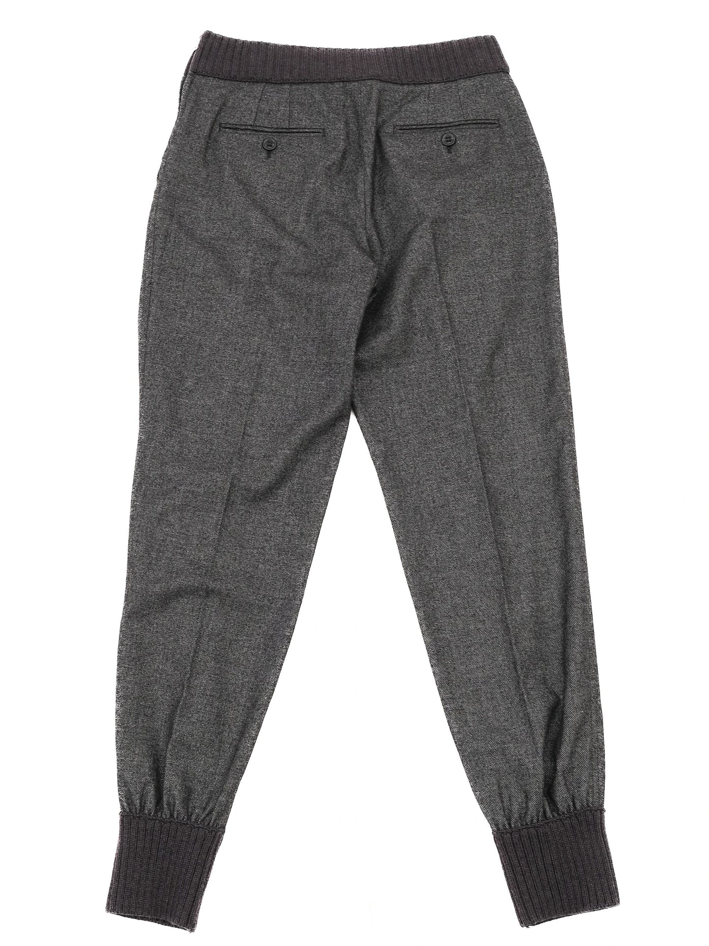 excellent dolce & gabbana gray wool jogger pants size s