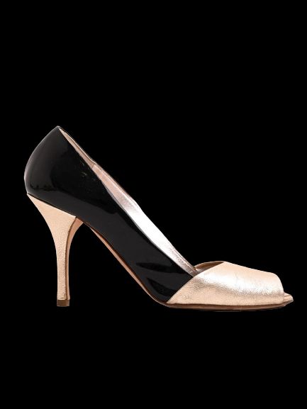 excellent giuseppe zanotti high-heeled open-toe shoes leather size n/a