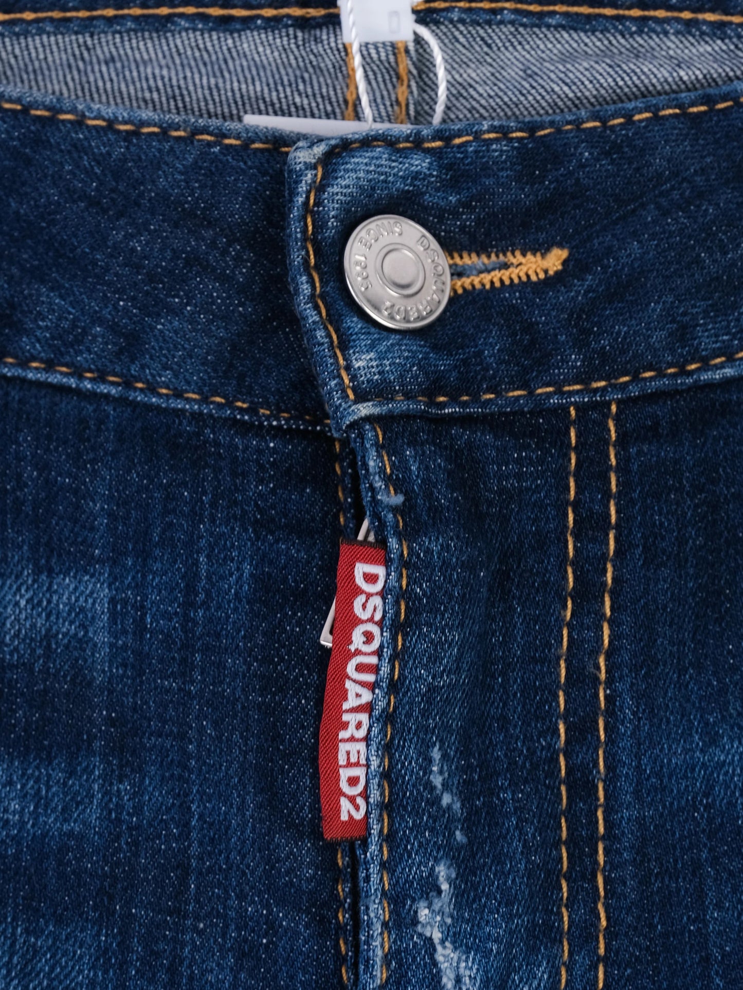 excellent dsquared2 blue distressed denim jeans size m