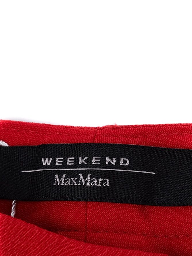 weekend maxmara excellent red cotton pants size s