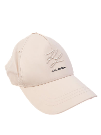 Good Karl Lagerfeld White Polyester Cap Size S