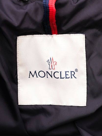 Excellent Moncler Black Nylon Winter Jacket Size 8 for Kids