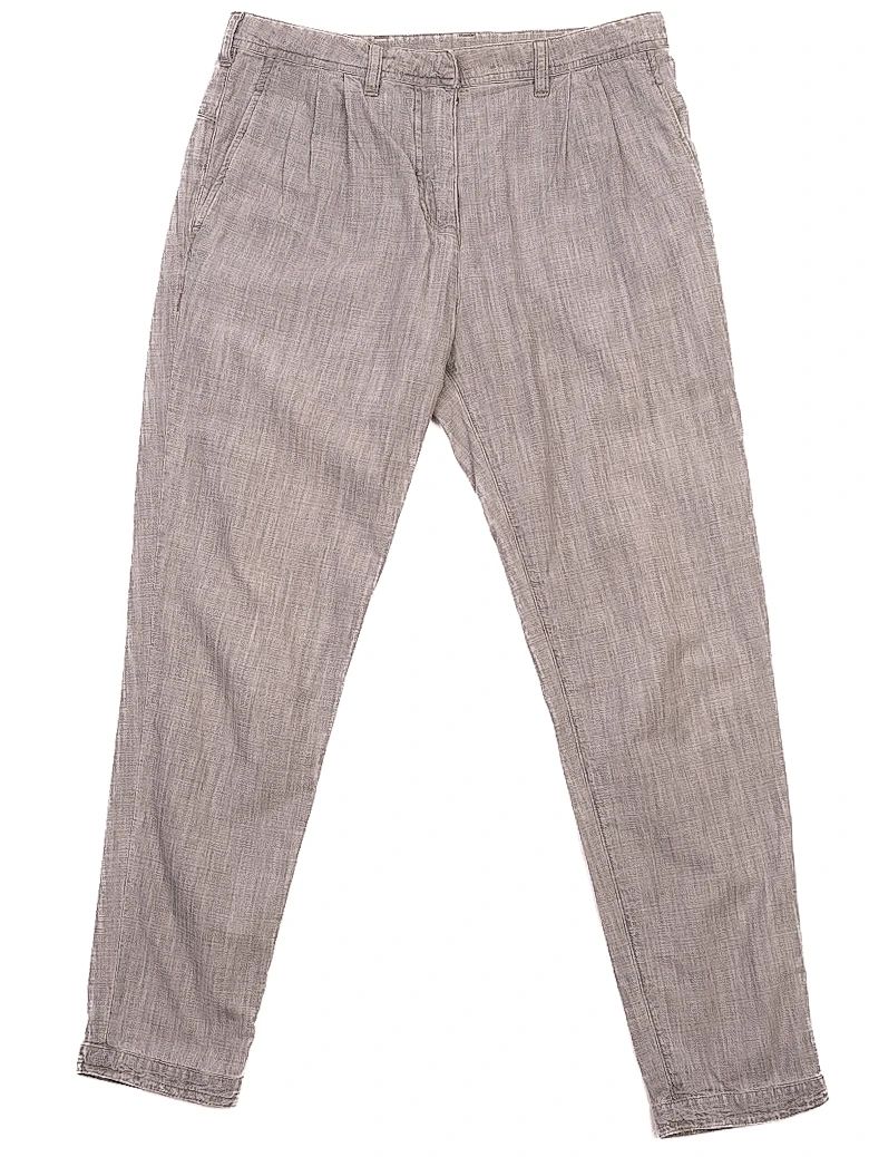 excellent neil barrett gray cotton pants size m women's