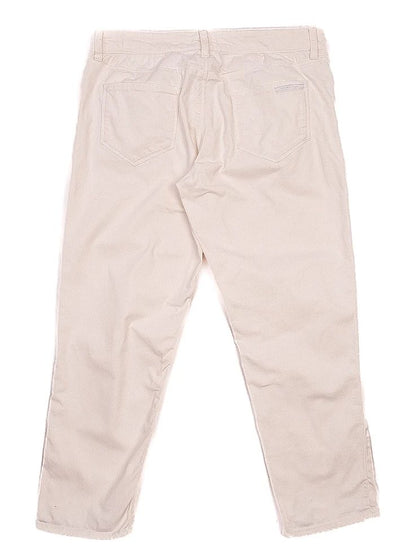 Prada WomenÕs White Cotton Pants Size M Excellent Condition