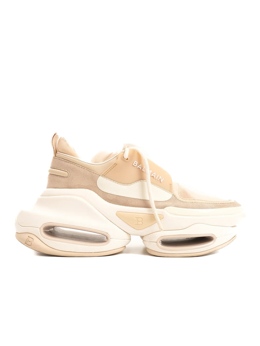 Average Balmain Yellow Textile Sneakers with Chunky Sole Design