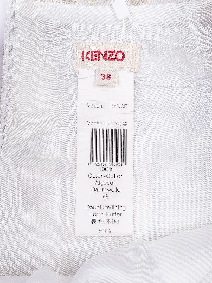 kenzo womenõs perfect condition patterned skirt size s cotton