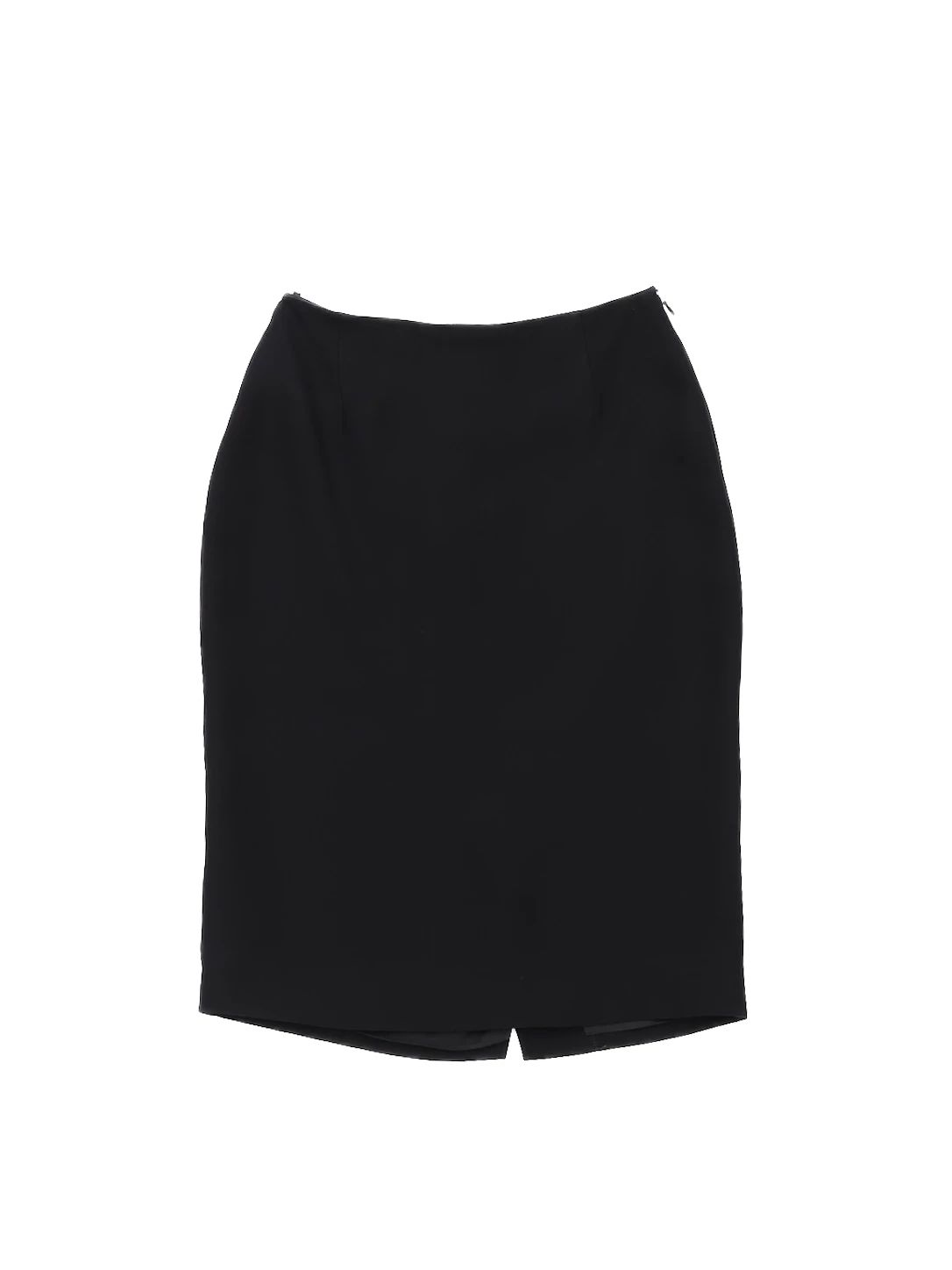 excellent prada black viscose skirt size m - women's luxury wear