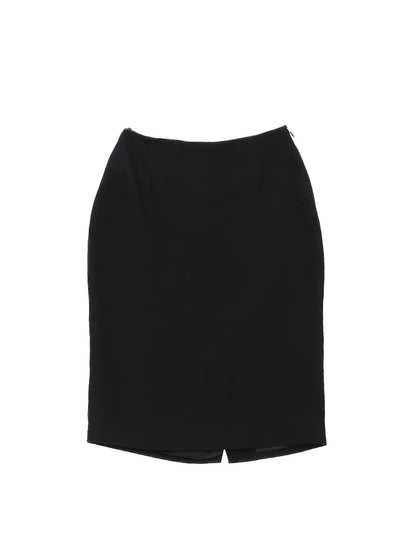 Excellent Prada Black Viscose Skirt Size M - Women's Luxury Wear