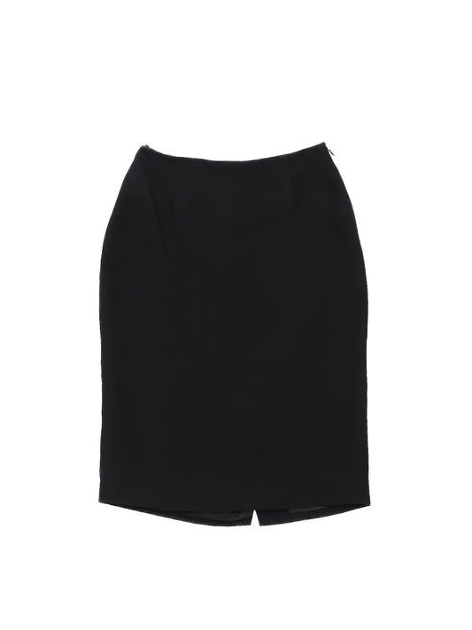 Excellent Prada Black Viscose Skirt Size M - Women's Luxury Wear