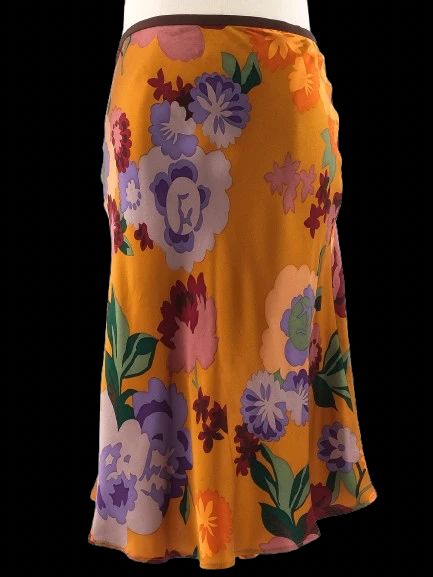 etro floral silk skirt size s excellent condition made in italy