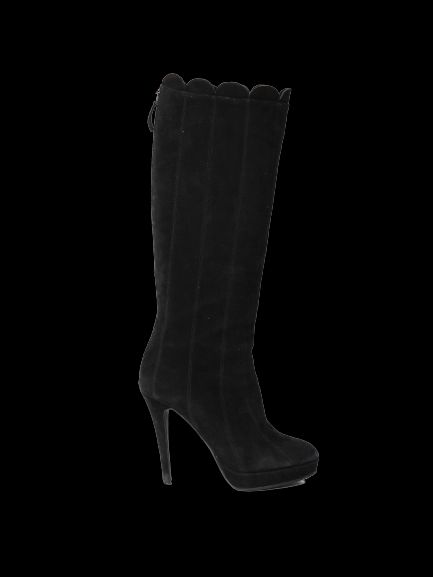 Average Kenzo Black Genuine Suede Knee-High Boots Size 38.5