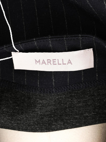 Excellent Marella Black Viscose Long Sleeve Dress Size M