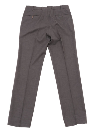 Excellent Ermenegildo Zegna Gray Wool Dress Trousers Size M