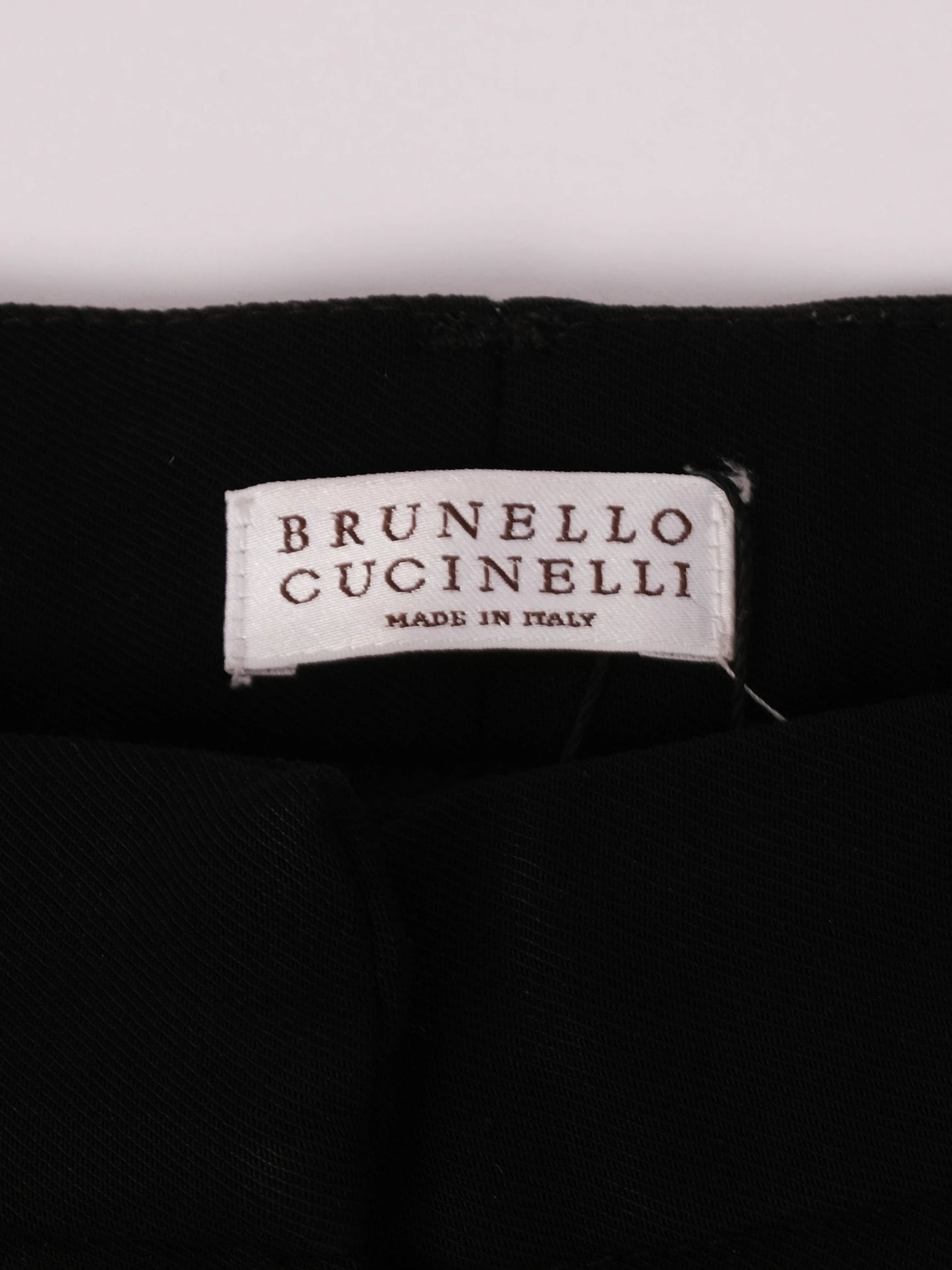 excellent brunello cucinelli black wool pants size m