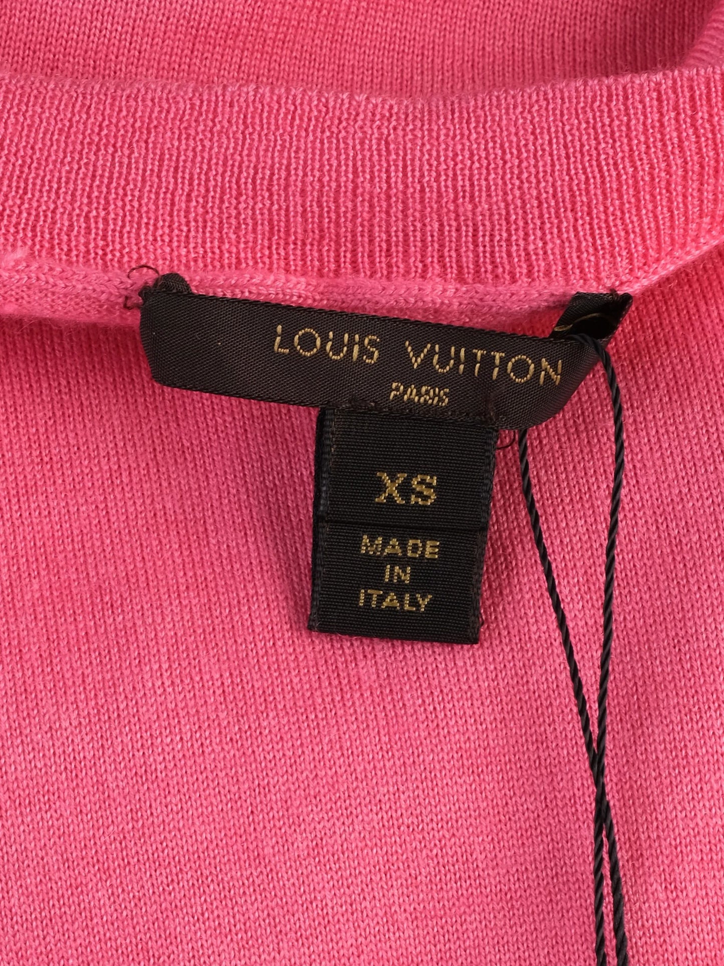 excellent louis vuitton pink wool sweater size xs for women