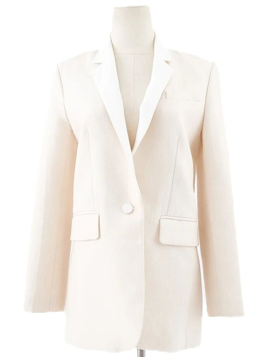 Good Sandro Blazer Yellow Lyocell Size XS Women