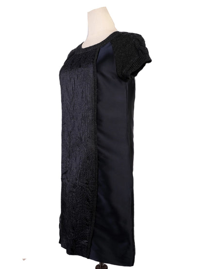 Excellent MAX&Co Blue Wool Short-Sleeved Dress Size XS