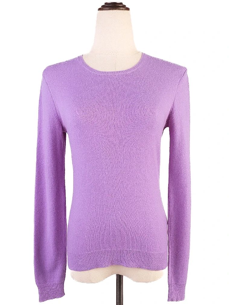 good ralph lauren purple cashmere sweater size m for women