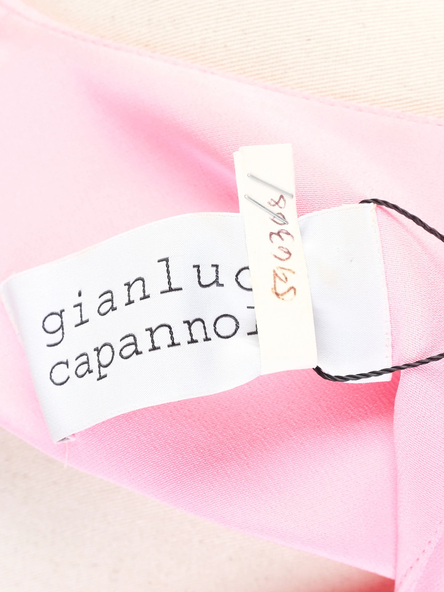 gianluca capannolo pink silk dress size l excellent condition