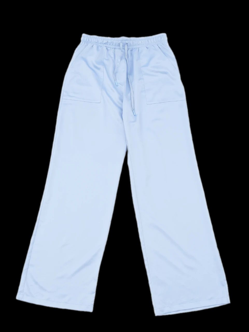 new marella light blue pants size l with drawstring and pockets