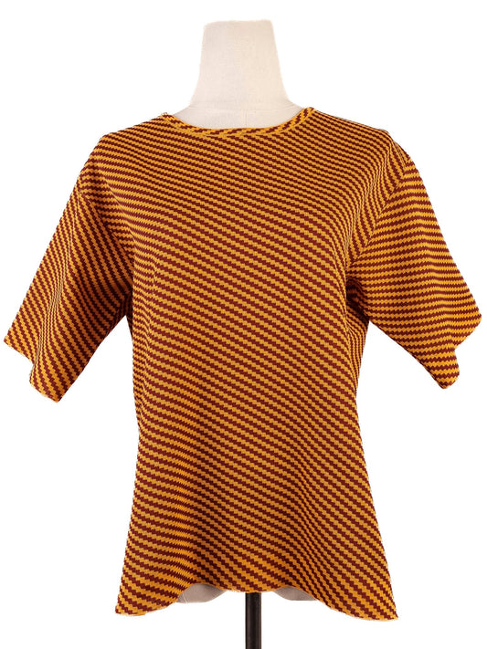 EXCELLENT Dries Van Noten Women's Short-Sleeved Shirt Size S Orange