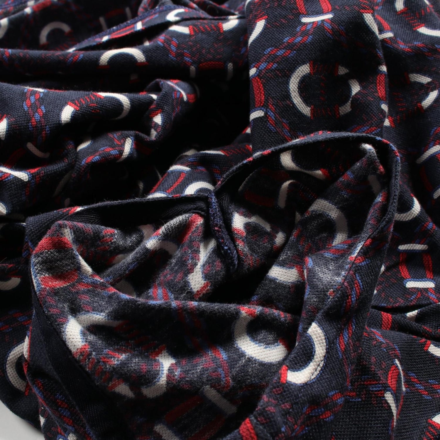 Hermes Kanoe Dress White Navy Red White Cotton 3e 4512db