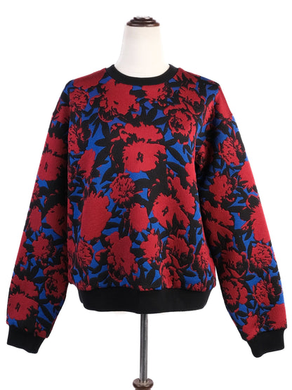 ETRO Floral Patterned Sweater Black Size S Excellent Condition