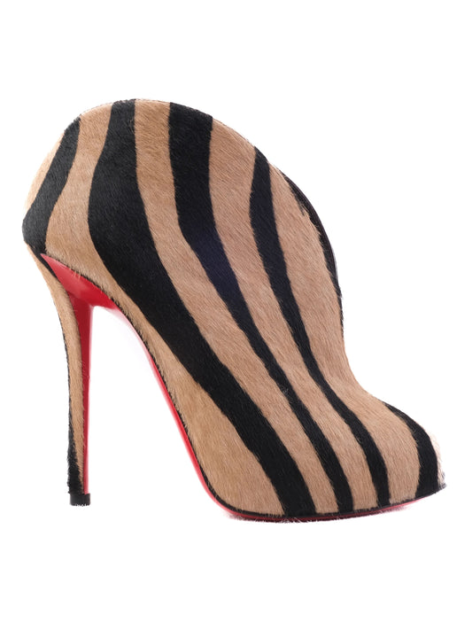 Excellent Christian Louboutin Zebra Print High Heels Size 37.5