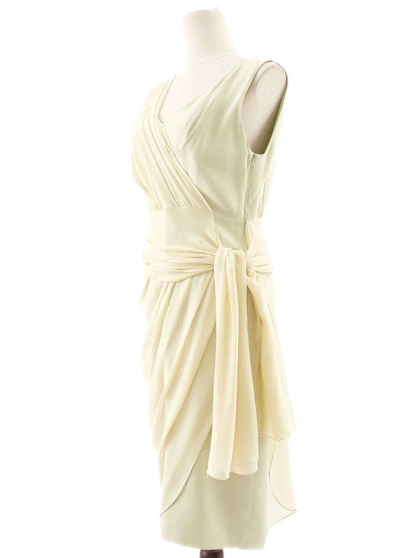 max mara green viscose sleeveless dress size xl - excellent condition