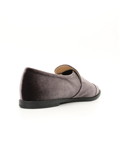 Excellent Fabiana Filippi Gray Genuine Suede Slip-On Shoes Size 36