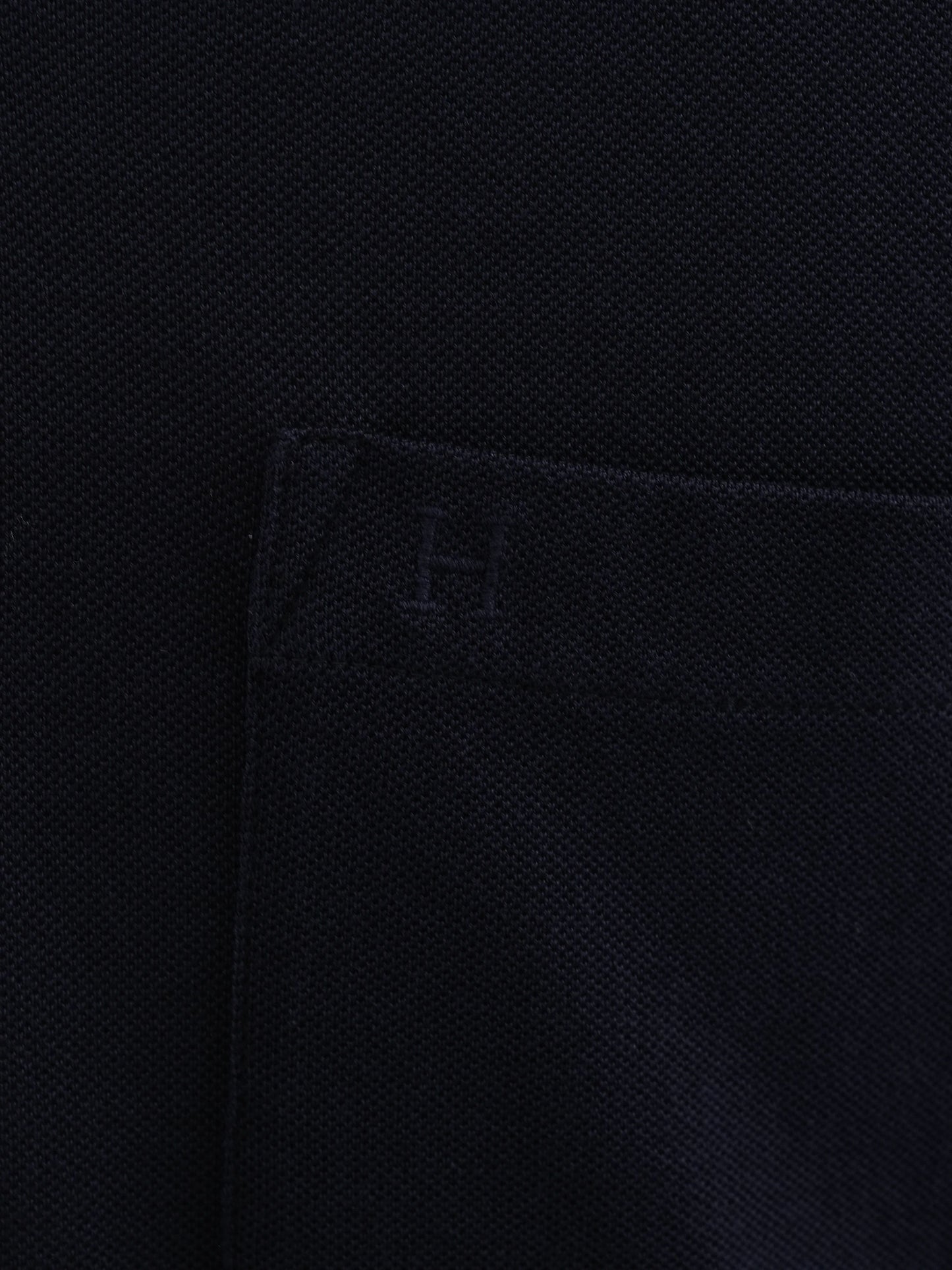 excellent hermes blue polo shirt cotton size l double stripe