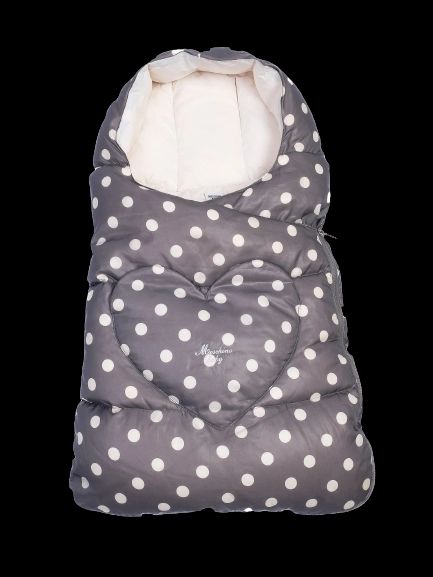 excellent moschino baby sleeping bag gray polka dot for kids