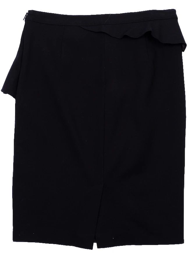 excellent armani exchange black ruffle skirt size m made in china