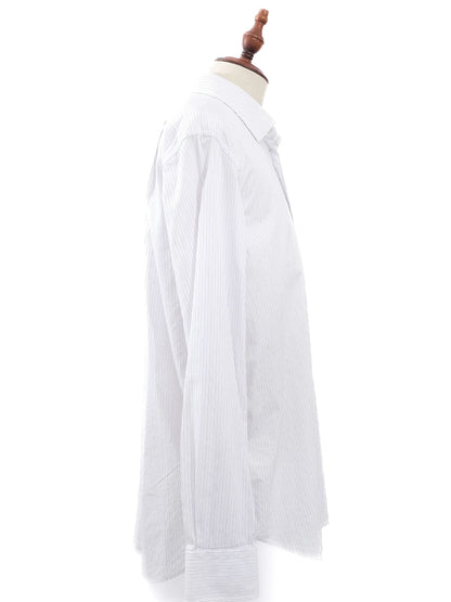 Excellent Pal Zileri Striped Dress Shirt XL Cotton Natural