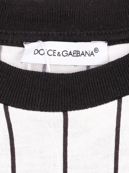 Excellent Dolce Gabbana T-shirt for Kids Size 8 Black & White