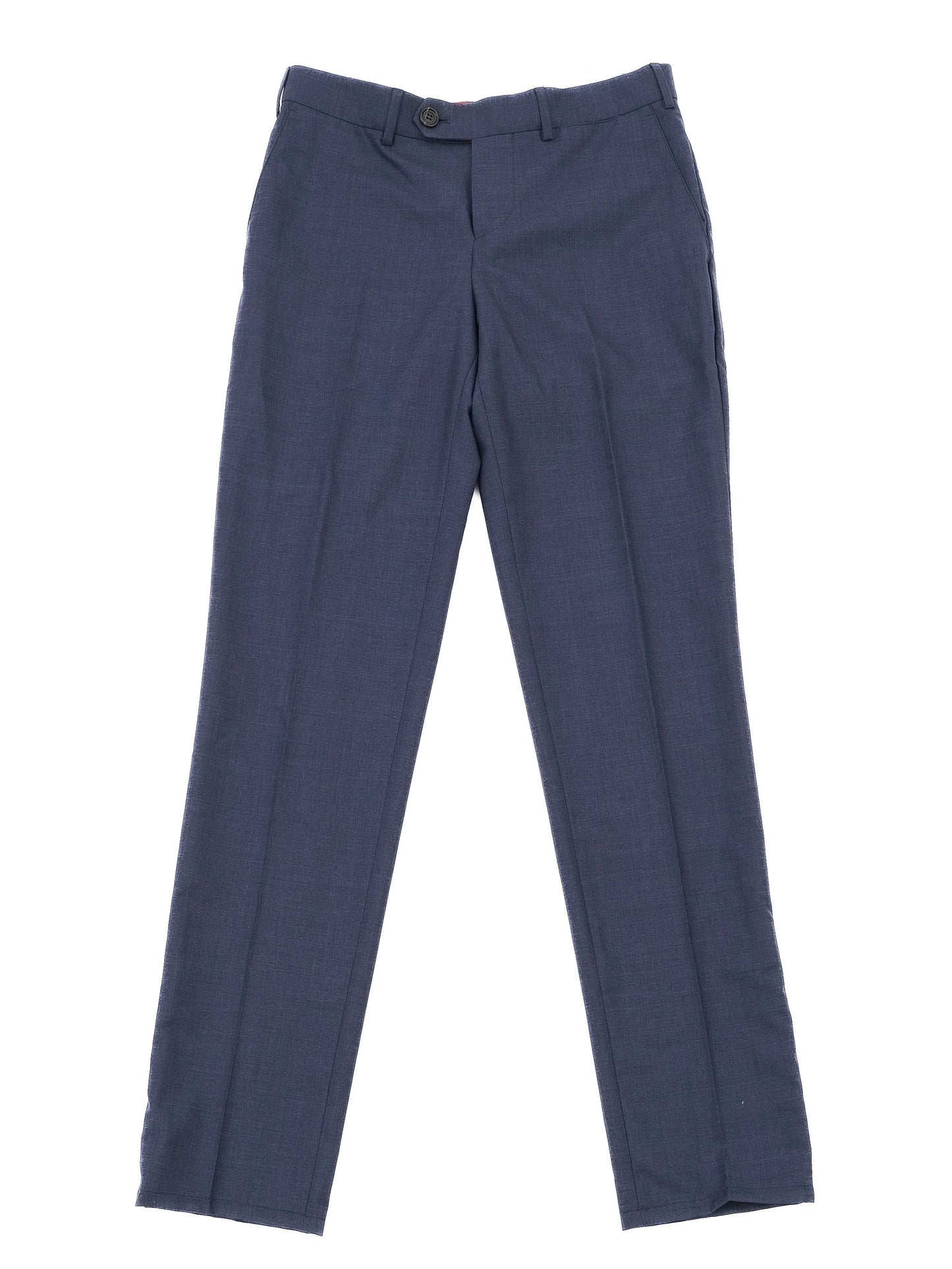 excellent brunello cucinelli blue wool pants size s made in italy