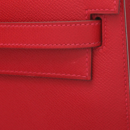 Hermes Kelly 35 Handbag Rouge Casaque Red Leather Epsom