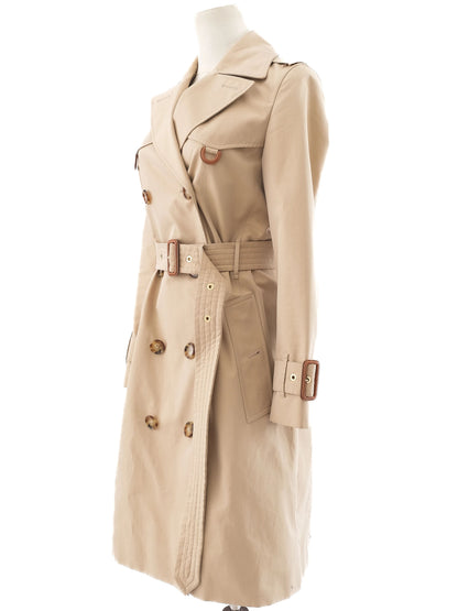 Burberry Orange Cotton Women's Trench Coat - Perfect Condition