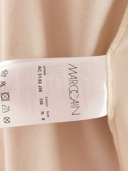 Excellent MarcCain Orange Long-Sleeved Open-Front Cardigan Women