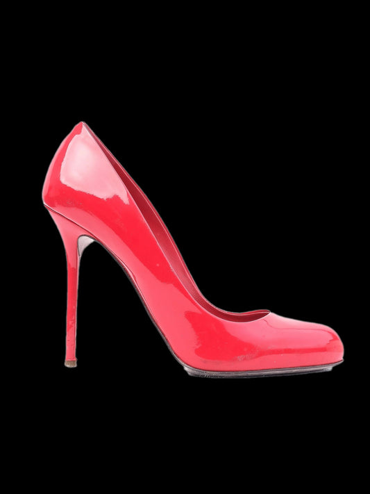 Good Sergio Rossi Red Leather High-Heeled Shoes Size 38