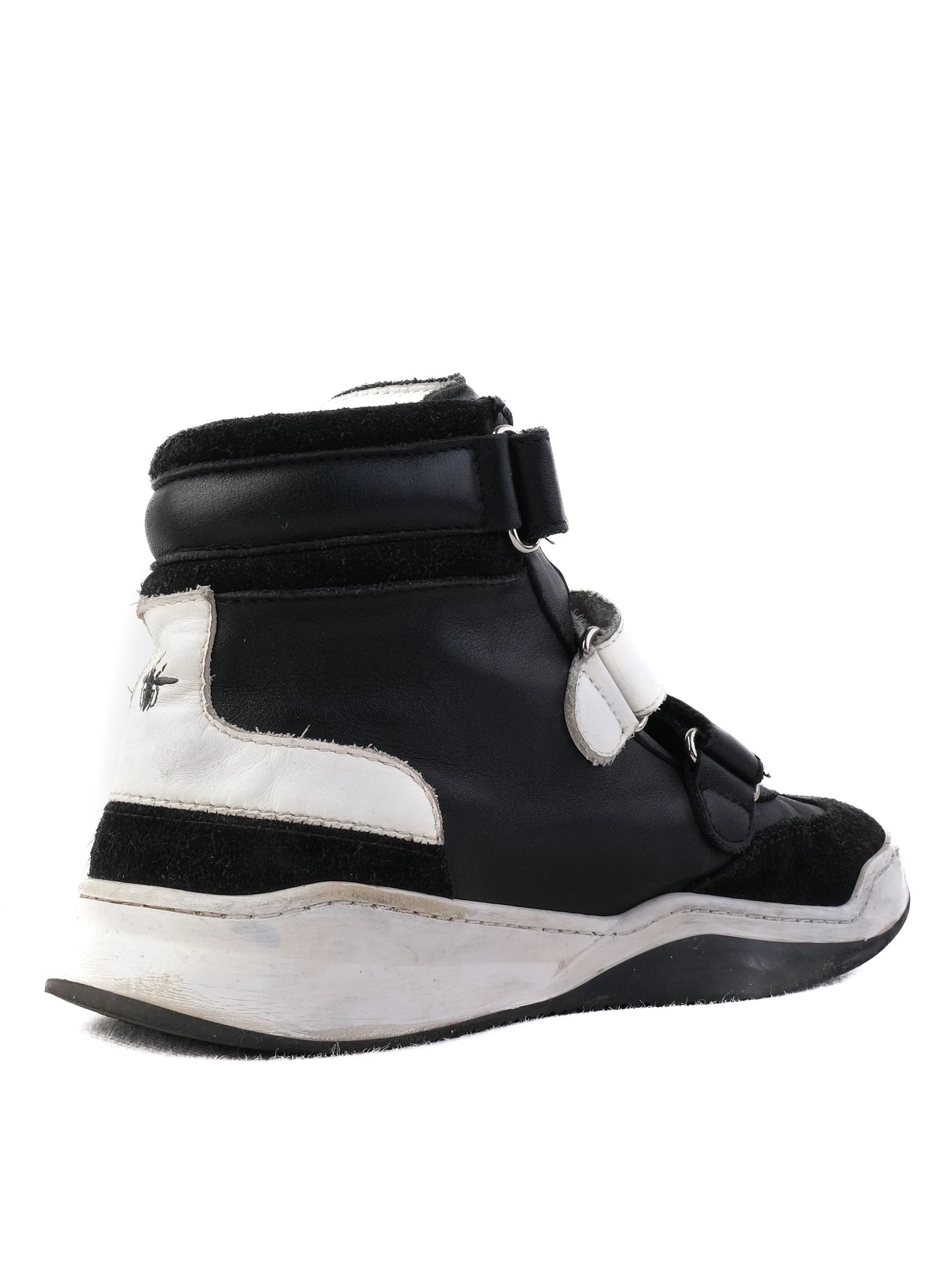 excellent dior black leather high-top sneakers size 34 for kids