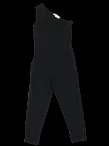 Stella McCartney Black Asymmetrical One-Shoulder Jumpsuit Size S