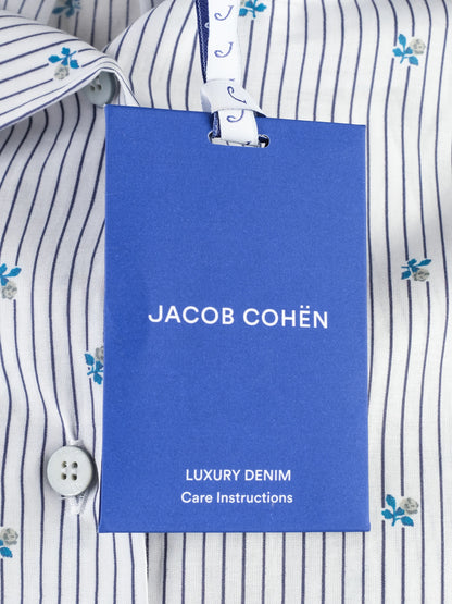 NEW Jacob Cohen Women's White Button-Up Shirt Size M