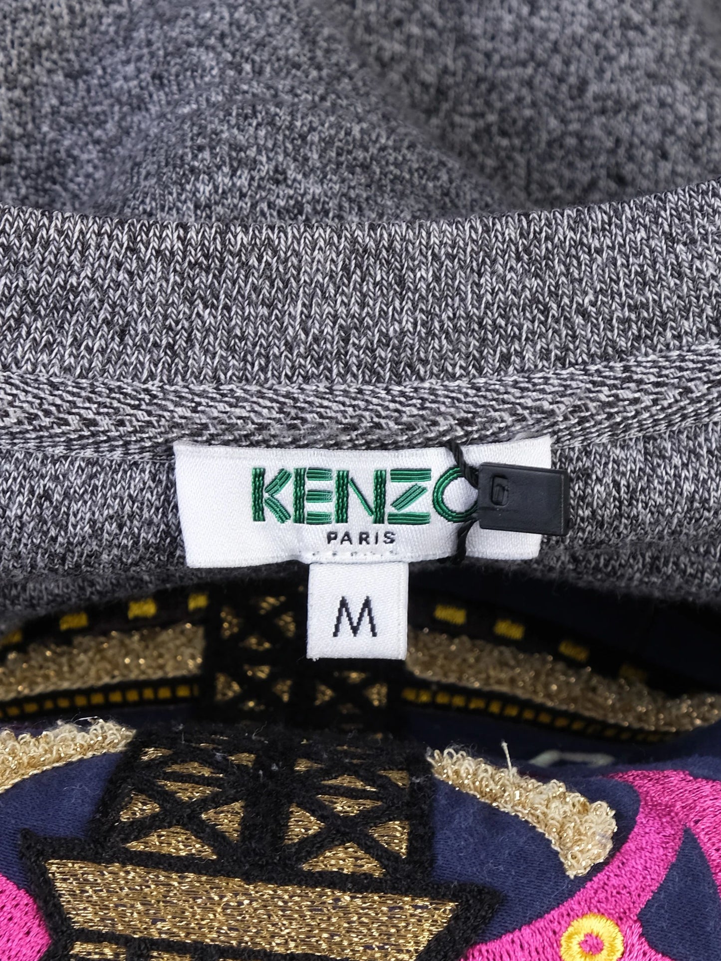excellent kenzo paris gray cotton sweatshirt size m women's