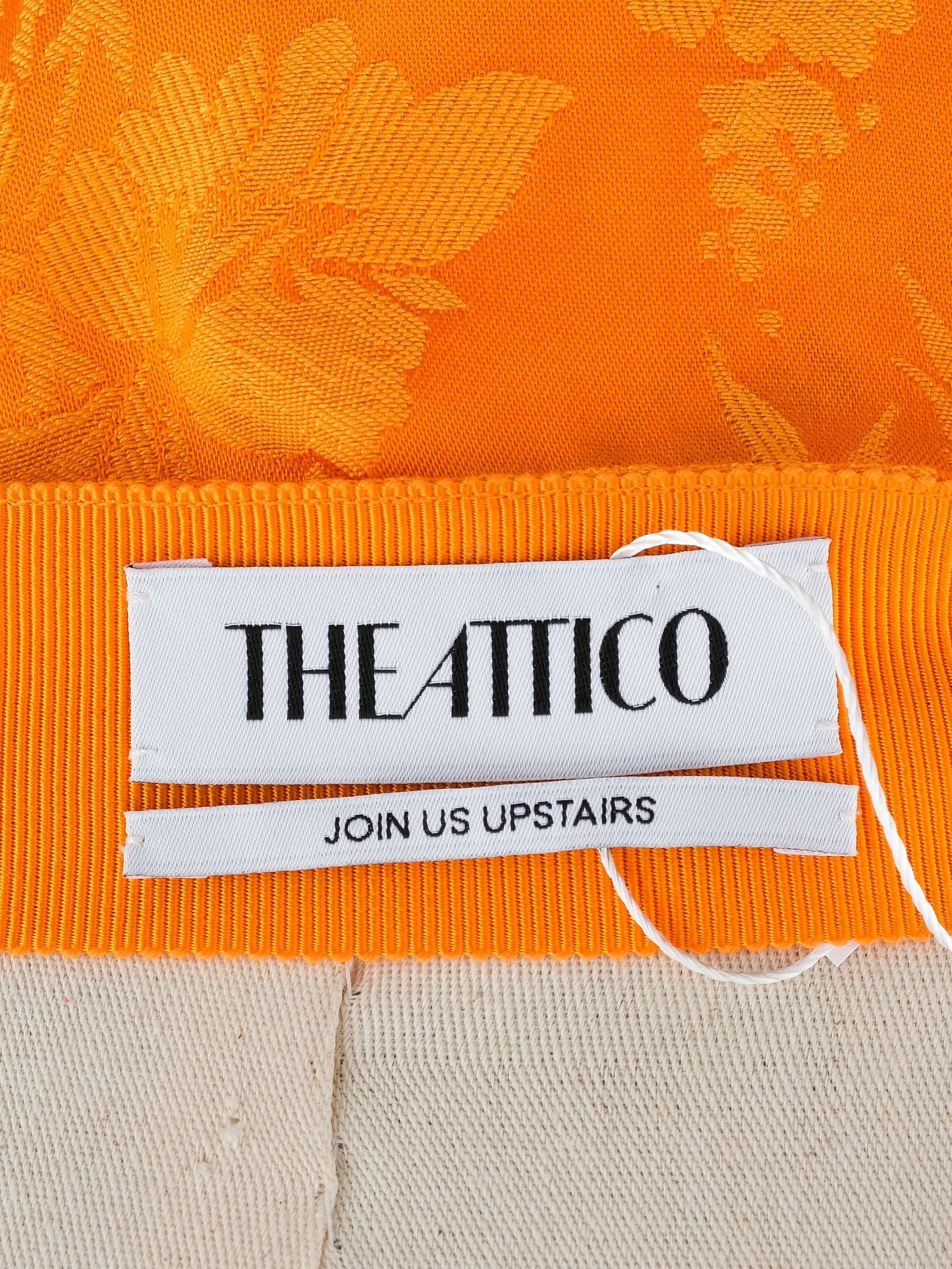 the attico orange floral wrap skirt size m excellent condition