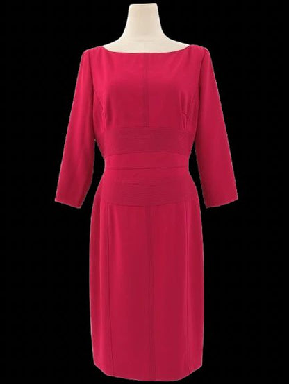 Elie Saab Pink Long-Sleeved Dress Size L - Excellent Condition