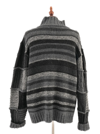 Excellent Bugatti Gray Wool Knitted Cardigan Size XXL