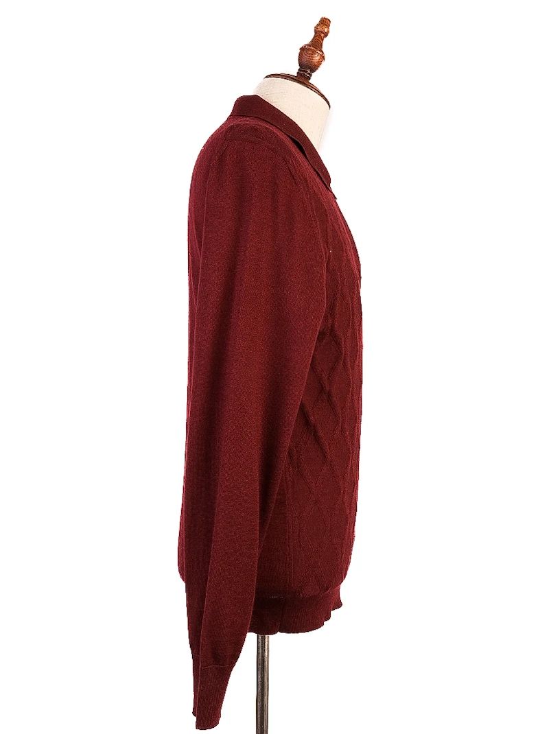 excellent castello d'oro red wool long sleeve sweater size m